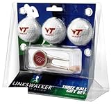 Virginia Tech Hokies 3ゴルフボールギフトパックwithキャップツール