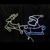 コロナ産業　2Dモチーフ　LED　サンタ＆トナカイ　L2DM288　【イルミネーションライト】