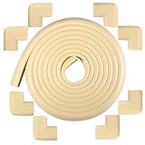 Gardenia コーナークッション 全長5m + コーナーガード 8個 セーフティーグッズ 加厚型 (ベージュ)