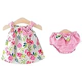 YY-Natuhi 花柄 ベビー服 女の子 新生児 春夏 子供服 ワンピース ドレス パンツ付き 二点セット キ ッズ 女児 タンクトップ かわいい 綿 リボン 入園式 卒園式 赤ちゃん 七五三 結婚