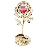 ローズフラワーバレンタインデーのギフト、ゴールドメッキローズフラワーバレンタインデーギフト誕生日Romantic Golden Flower