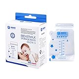 Baosity 全3種類 母乳保存パック 授乳 250ml - 青, 40個250 ml