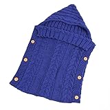 RaiFu 寝袋　睡眠袋　新生児　ベビー　キッズ　幼児　赤ちゃん　ニット　ソフトラップ　ブランケット　スワドル　0-12月の赤ちゃん サファイアブルー