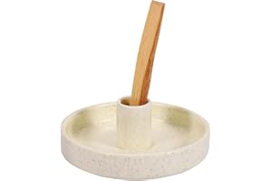 Lestino Palo Santo Holder, Ceramic Incense Burner for Palo Santo Wood or Scented Incense Stick, Beige