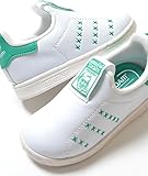 【13cm-16cm】adidas STAN SMITH 360 I アディダス スタンスミス 360 ホワイト×グリーン キッズ ベビー スニーカー 子供靴 ba7121 14cm,-