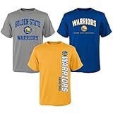NBA Youth Boys 8 – 20 Warriors 3piece Teeセット M ブルー
