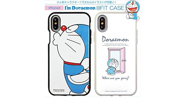 Amazon カラー ロゴ Iphonex ドラえもん イーフィット ケース