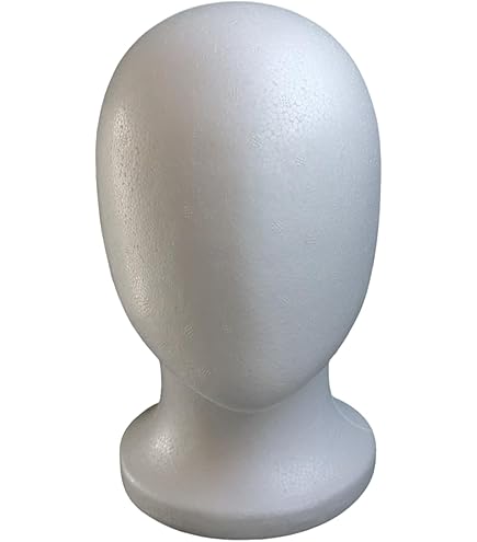 Amazon.co.jp: Kiya TD-R5-25 Mannequin Head Torso, White, FRP Resin