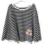 Twinkle goods (ツインクルグッズ) 授乳ケープ ボーダー ポンチョ型 360度安心 マタニティ 出産祝い フリーサイズ ネイビー