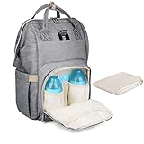 PomeloBest マザーズバッグ リュック 多機能 ママバッグ 大容量 ベビー用品収納 ベビーカー用 ママ旅行用バッグ 3WAYリュック 保温機能ポケット おむつ替えシート付き 出産お祝い ライト