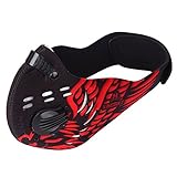 Umora PM2.5対策マスクN95型マスク 排気弁 花粉対応 戸外運動 アウトドア バイク フィルター 防塵 排気ガス防止 通気 繰り返し使用 （鷹）