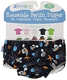 My Swim Baby Diaper New Sizing, Navy Sea Friends, X-Large by My Swim Baby