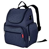 Lovoski 赤ちゃん　おむつ　ボトル収納　ミイラバッグ　バックパック　マザーズバッグ　防水　5色選べる - ブルー, ワンサイズ