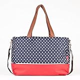 Allis City Tote Baby Changing Bag (Navy Spot) by Allis
