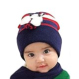 ノーブランド キャップ　子供　帽子 マフラー　ニット帽 可愛い ビートル帽　キッズ 防寒対策　誕生日プレゼント 人気 秋 冬　男の子　女の子　（スカーフ、帽子セット）8ヶ月－4歳