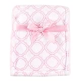 Luvable Friends Print Coral Fleece Blanket, Pink Damask by Luvable Friends