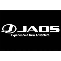 4枚　JAOS ジャオス　ステッカー　Size M ブラック JAOS（ジャオス） ステッカー M ブラック 汎用〔B651031〕 : モースト