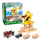 BRIO (ブリオ) 貨物ステーション 33280 対象年齢 3歳~ 【おもちゃ 玩具 木製おもちゃ 列車 レールセット 情景パーツ プレゼント（誕生日/クリスマス）】
