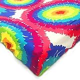 One Grace Place Terrific Tie Dye Changing Pad Cover, Aqua Blue, Royal Blue, Purple, Yellow, Green, O