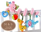 M&S ベビー ベッド メリー ボックス付 ジム 赤ちゃん かわいい ぞう ピンク 出産祝い プレゼント 新生児 ギフト