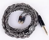 【JSHiFi-Obsidian】MMCX4.4mmリケーブル グラフェン線材 MMCXイヤホンアップグレードケーブル 4.4mmバランスイヤフォン交換ケーブル (MMCX4.4mm)