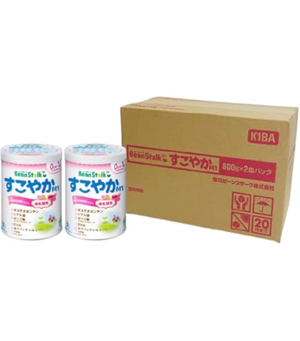 Amazon.co.jp: ビーンスタークすこやかM1大缶2缶パック 粉末 800gx2