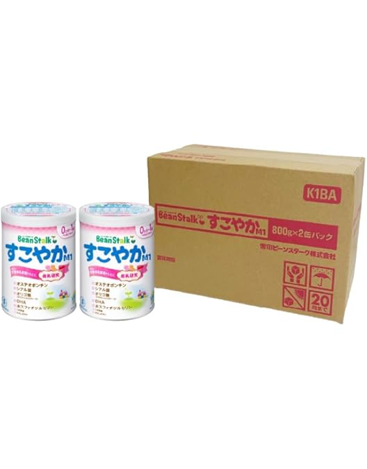 Amazon.co.jp: ビーンスタークすこやかM1大缶2缶パック 粉末 800gx2