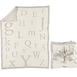 Barefoot Dreams ベアフットドリームズ コージシック ABCブランケット [585] Stone/ Cream [並行輸入品]