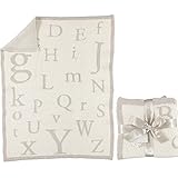 Barefoot Dreams ベアフットドリームズ コージシック ABCブランケット [585] Stone/Cream [並行輸入品]