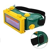 溶接ゴーグル 溶接メガネ 溶接マスク 電気メガネ ガス溶接用 自動感光式 溶接保護装置 遮光速度1/25000s超軽量