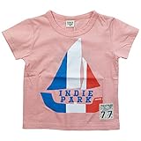 《初夏盛夏対応》INDIE PARK(インディーパーク) 天竺ヨット半袖Tシャツ 90cm/ピンク NO.IN-173809