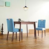 【商品名】二人用 ダイニング3点セット テーブル チェア2脚付き(スカイブルー）食卓【サイズ】テーブル：幅80×80 高さ70cm チェア：幅41 奥行52 高さ80.5 SH42cm シンプル モダンデザイン 正方形 スクエアダイニングテ