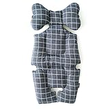 ベビーカーシート ベビーカークッション [ mela-B | メラビー] ベビーライナー クラッシックライン (Modern Grid - Navy)