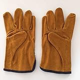溶接エプロンanti-flame牛革レザー耐摩耗性anti-scald Long Coat with Sleeves 103 cm耐久性Heavy DutyレザーFlame Resistant溶接ジャ