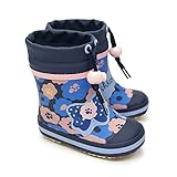 [オシュコシュ] OSHKOSH ベビー長靴 WB155R レインシューズ 防寒 ゴム長 雪国寒冷地仕様 ネイビー 15.0cm