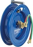 Coxreels SR17WL-150 Side Mount Spring Rewind Welding Reel Oxygen-Acetylene Dual Hose: 1/4 I.D., 50' 