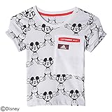 アディダス(adidas) ベビー Girls DISNEY ミッキー Tシャツ MLR85 BK1055 ホワイト/ブラック 100