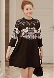 マタニティウェア 服 シンプル ワンピース ゆったり レース カジュアル ワンピース 妊婦服 産前 産後 レディース マタニティワンピース L 写真色
