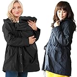 Sweet Mommy 抱っこ・おんぶ対応 ママコート モッズ風 日本製新素材 マシュマロ裏ボア ダッカー付き ライナー取り外し可能 撥水 UVカット 花粉対策 静電 軽量 フード　産前産後 一年中使