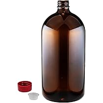 Amazon.co.jp: 遮光瓶 中栓付 褐色 500ml 1ケース 6本入