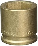 Ampco Safety Tools I-3/4D1-7/16 Socket, Standard Impact, Non-Sparking, Non-Magnetic, Corrosion Resis
