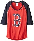 MLBボストンレッドソックス3 / 4 SLV Raglan Crew S レッド