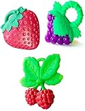 RaZbaby Teether Combo Pack - Grapes, Strawberry, and Raspberry Style by Razbaby