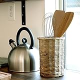 【アジア工房】 柳で編まれた筒型スタンドケース(62540) [並行輸入品]