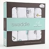 エイデンアンドアネイ Aden + Anais おくるみ 4枚セット swaddling wrap(カラー：01/jungle・jam)【並行輸入】