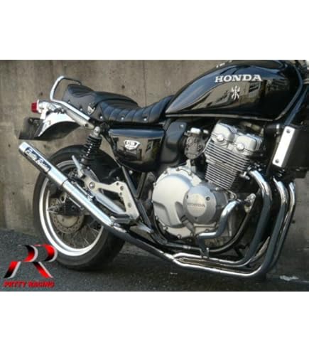 CB400FourNC36チタンカーボンマフラー CB400FOUR（97年〜） ショートマフラー ブラック エムテック中京（M