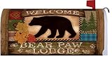 Home & Country Living Magnetic Mailbox Cover Wrap (Welcome Bear) [並行輸入品]
