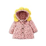 Pojour ベビー服 女の子コート 子供服 防寒 冬 かわいい小柄コート おしゃれ 暖かい 厚手 綿 ベビールームウェア 普段着 カジュアル オシャレ 保温 防寒対策