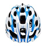 Baoblaze 調節可能　大人用　安全ヘルメット　ユニセックス　57-62cm適用　スキー　サイクリング　全4色選べ　 - ブルー/ホワイト