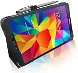 Samsung Galaxy Tab 4 8.0 inch (2014 release) Multi-Angle Case with 2 in 1 Biro Bullet Stylus / Auto 
